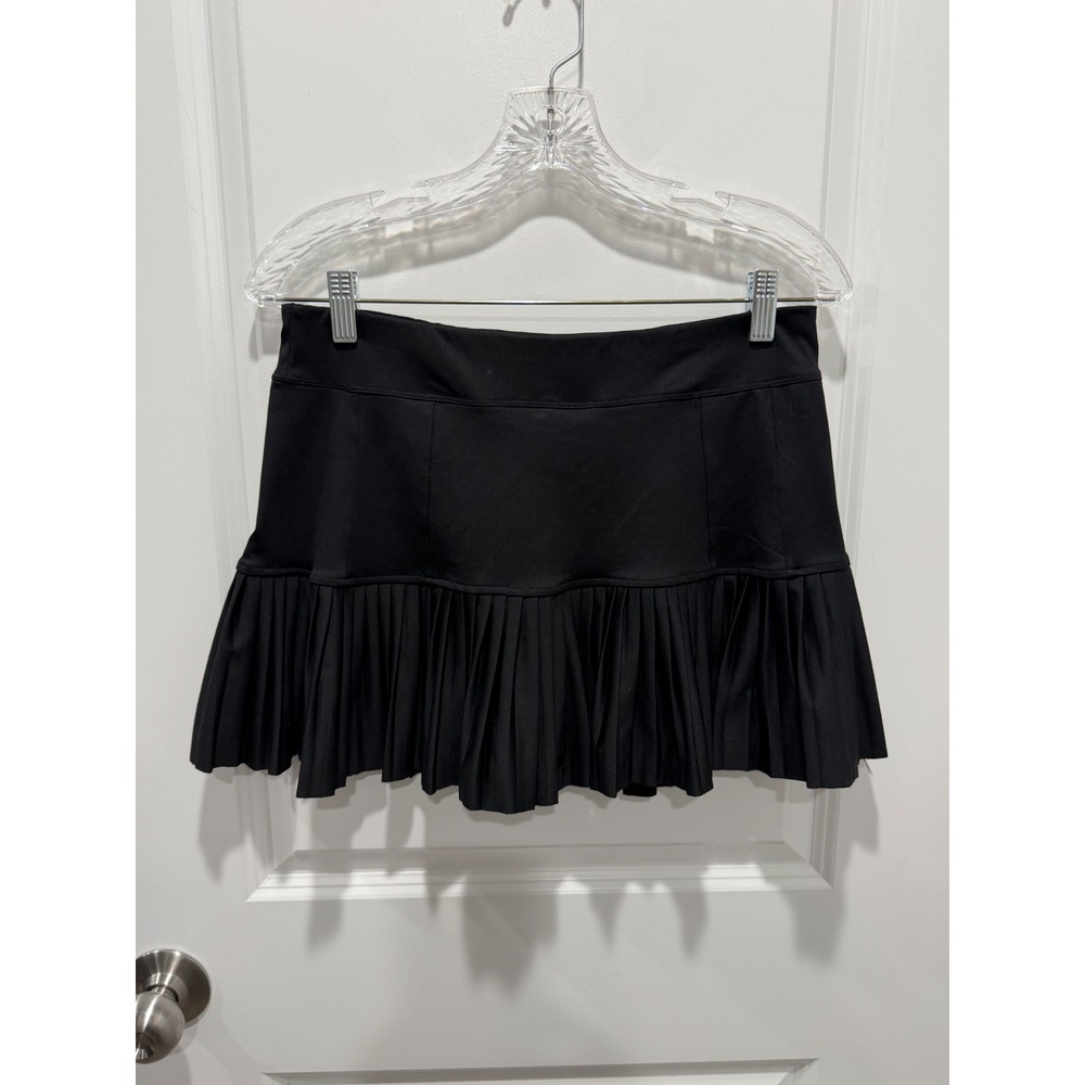 inphorm Women Skort Knife Pleated Ruffle Hem Black Size M